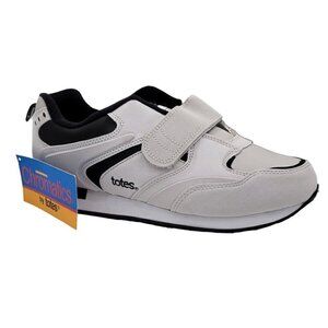 Totes Chromatics Sneakers Women Size 10 Comfort Shoes Hook Loop Light Gray New